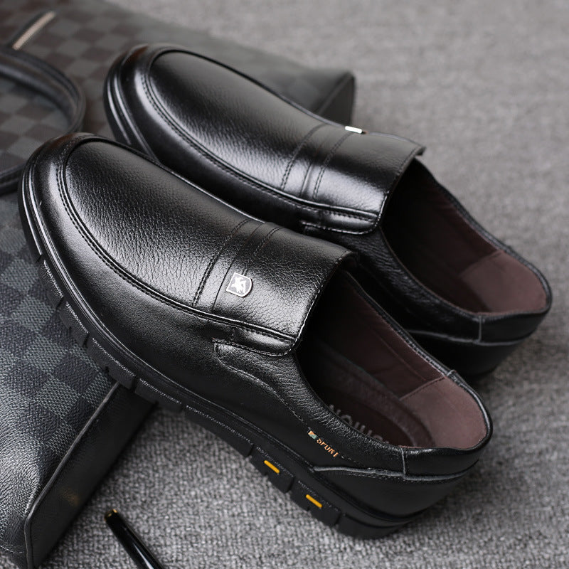 Men's Casual Leather Shoes Soft Bottom