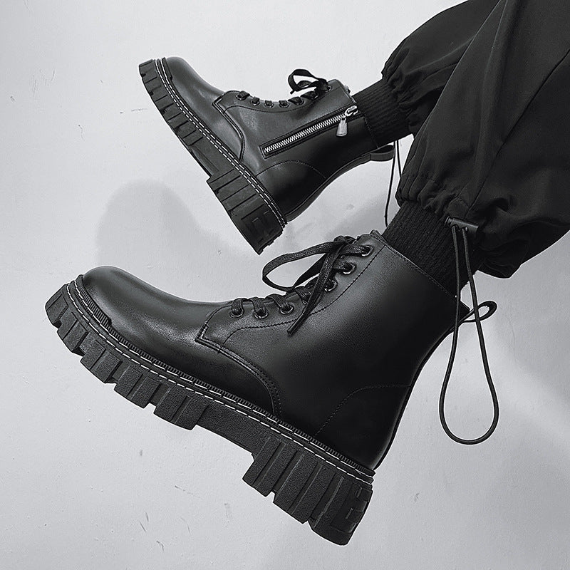 Martin Boots Men's British Style Side Zipper boots