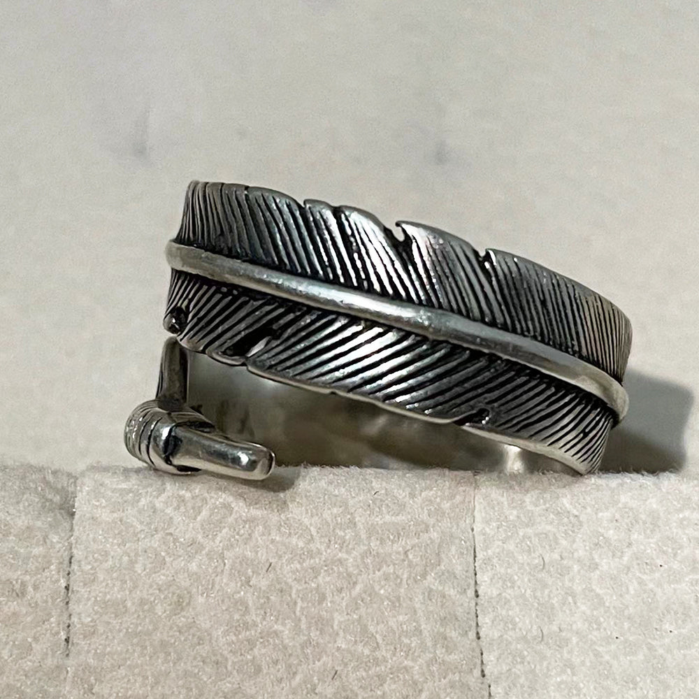 New Punk Feathers Arrow Opening Ring