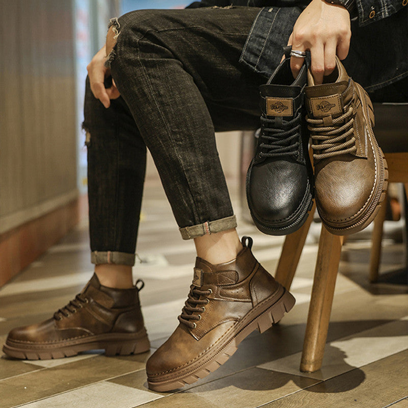 Martin Boots Men's High Top Working Wear Retro