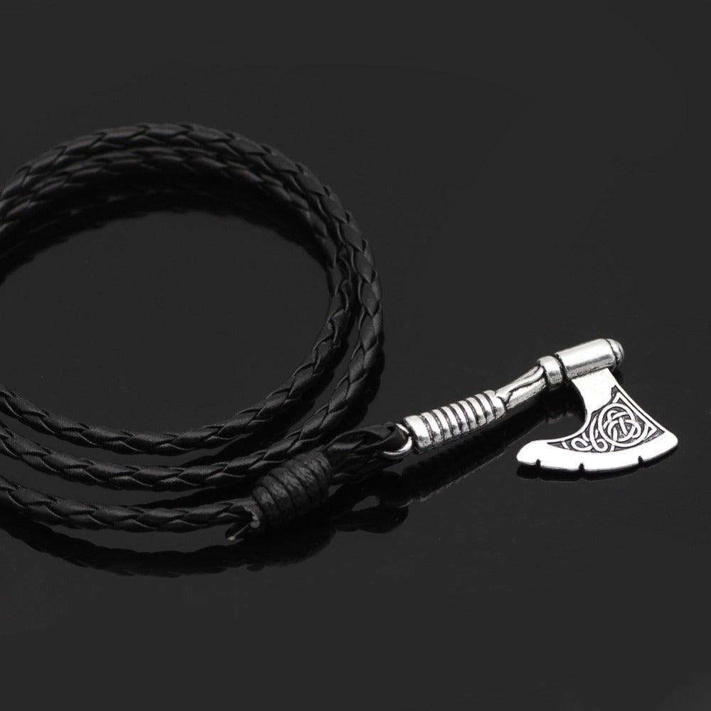 Leather Pendant Multilayer Bracelet
