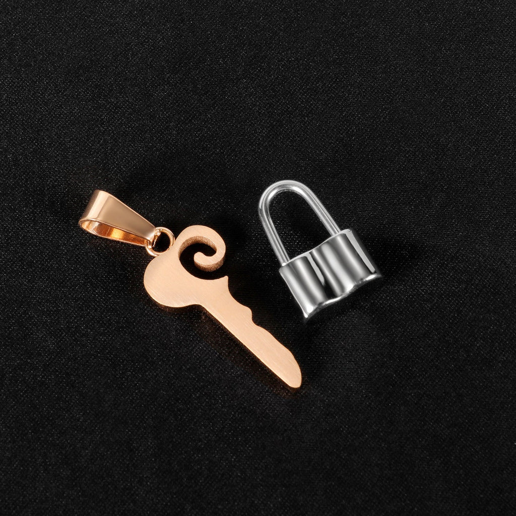 Couple Necklace Wild Lock Love Key Men And Women Necklace