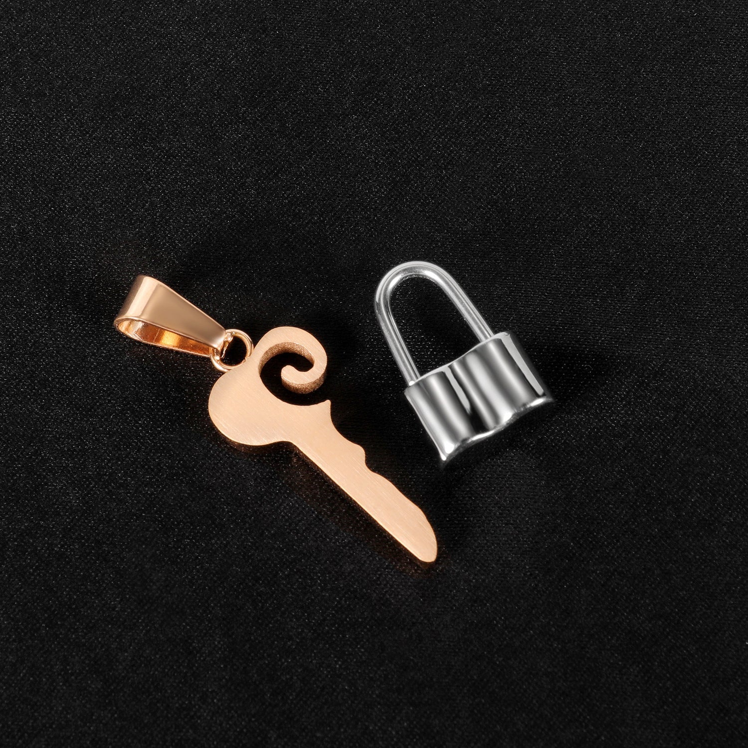 Couple Necklace Wild Lock Love Key Men And Women Necklace