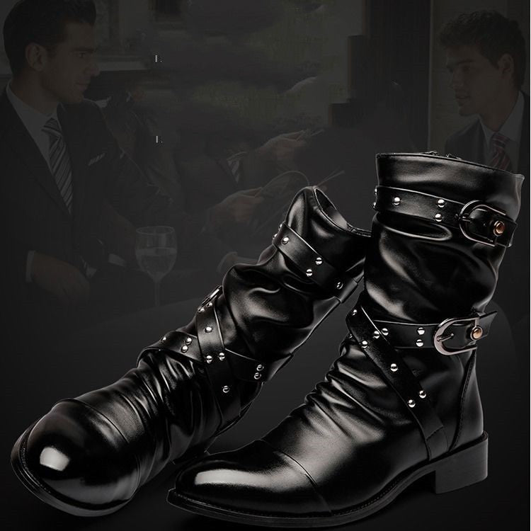 Men's Pointed Toe Within Wellingtons boots