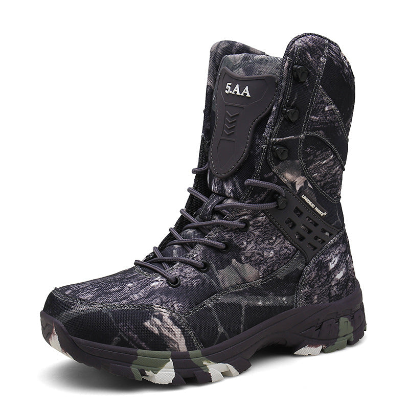 Botas De Trabajo Para Hombre Militares Resistentes Al Desgaste Impermeable Duras