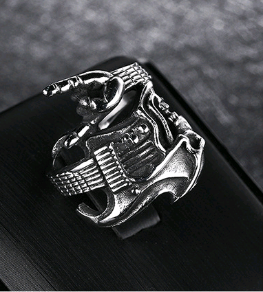 guitar victory gesture instrument single ring