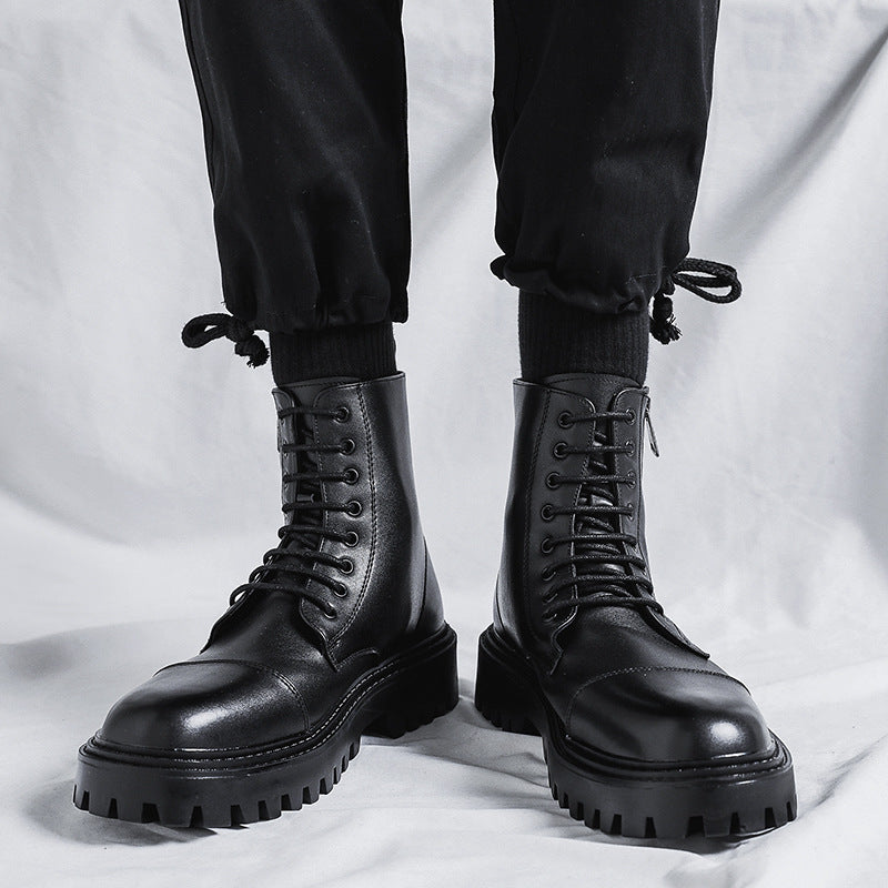 Thick-soled Martin Trendy Short Boots British Fan Car