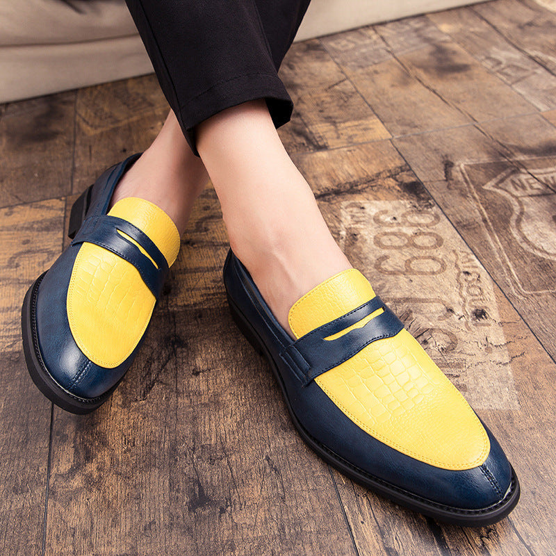 British Pointed Men's Shoes Slip-on Leisure