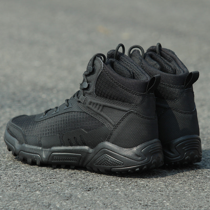 American Ultralight Mid Tube Combat Boots Men's Commando Desert Tactical Hiking Shoes