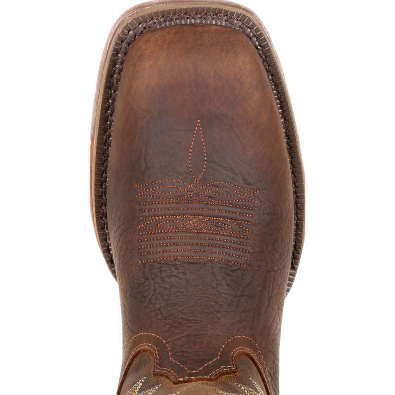Low-heeled Square-headed Cuffed Boots