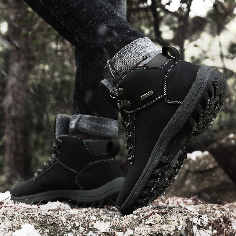 New Winter High-Top Outdoor Snow Boots Plus Size Cotton Boots