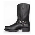 Vintage Men's Cowboy Boots Belt Buckle Ring High Top