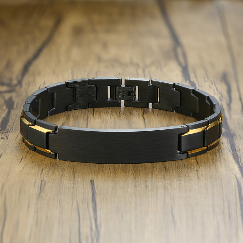 Engraving Heavy Chain Bracelet