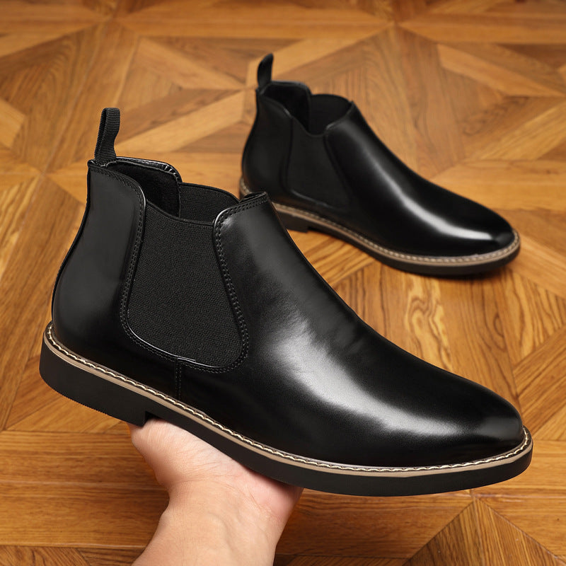 Autumn And Winter Plus Size Chelsea Boots Double Elastic