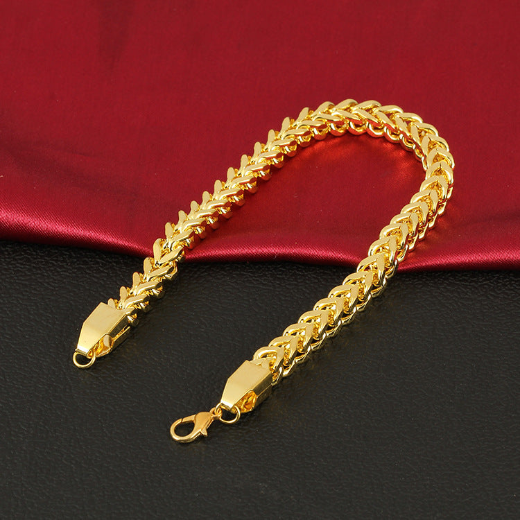 Braided bracelet stainless steel exquisite