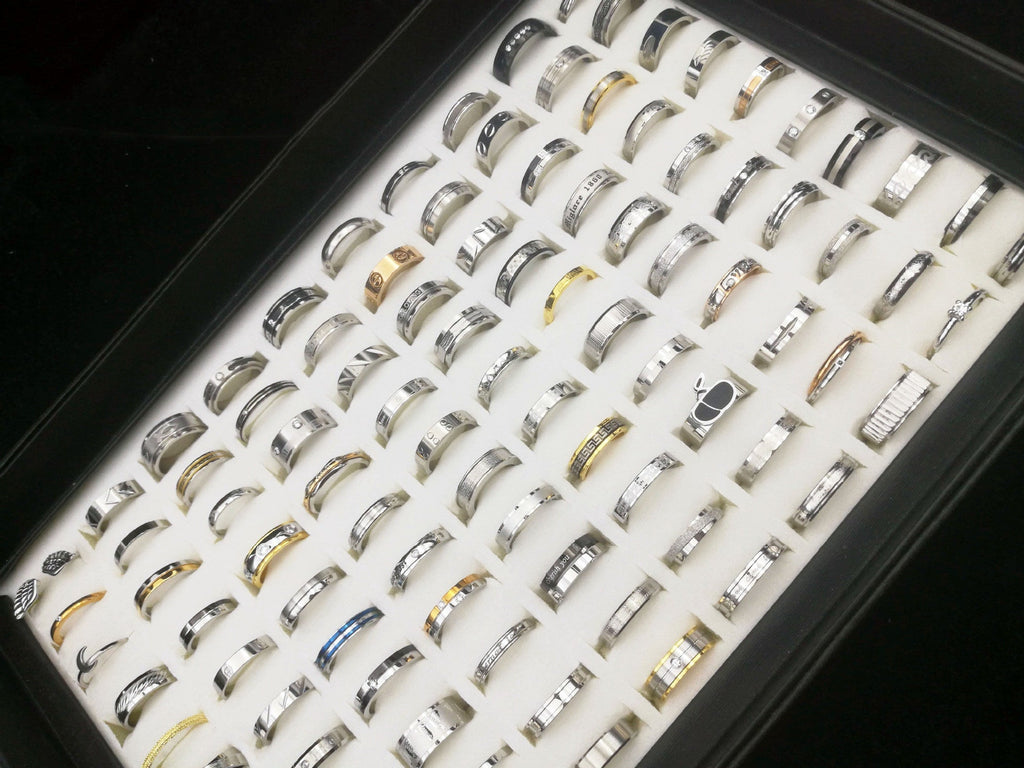 mixed Styles Of Titanium Steel And Stainless Steel Rings For Men And Women