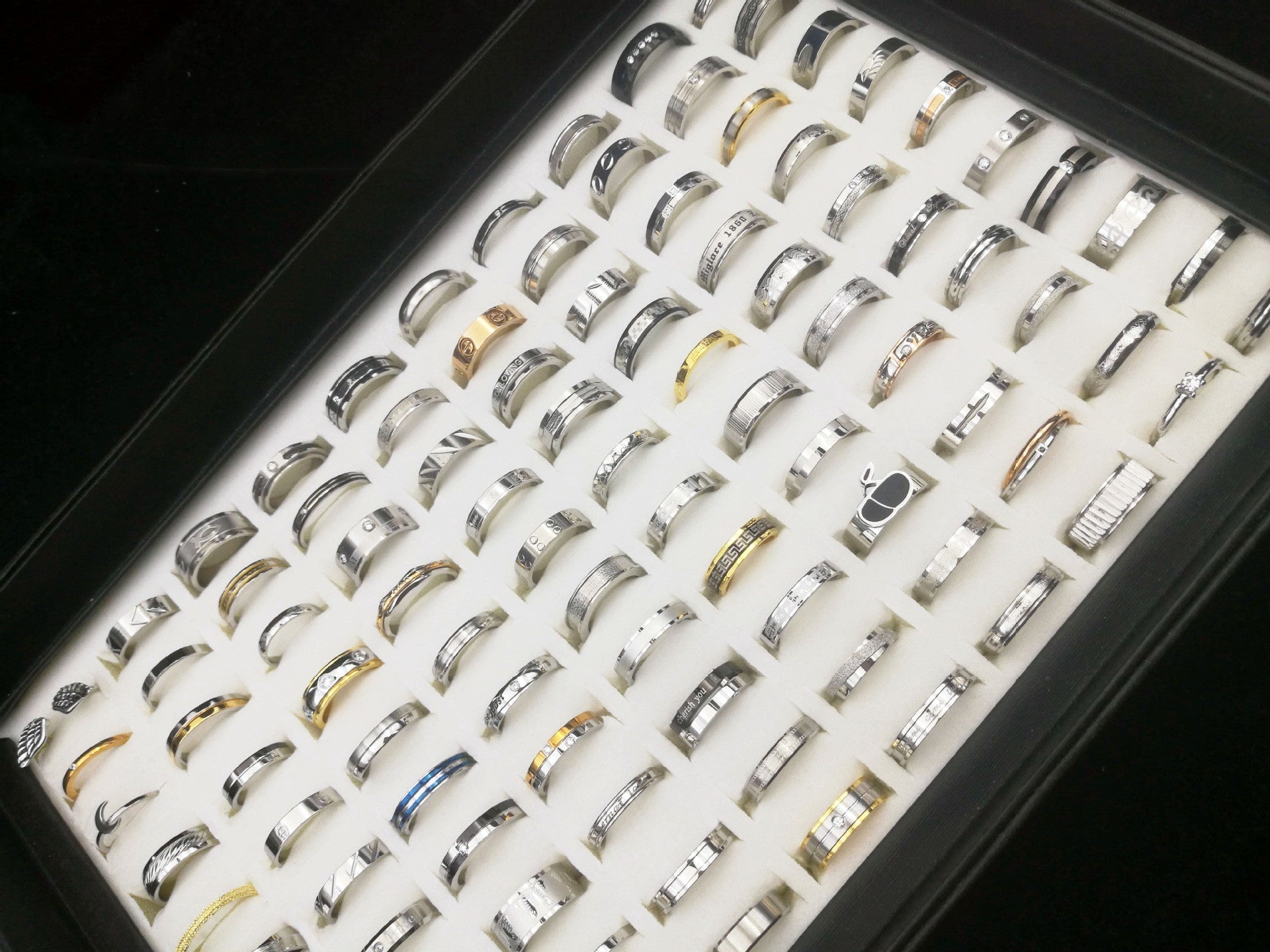 mixed Styles Of Titanium Steel And Stainless Steel Rings For Men And Women