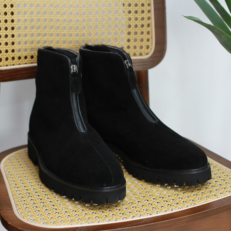 British Thick Height Increasing Snow Boots
