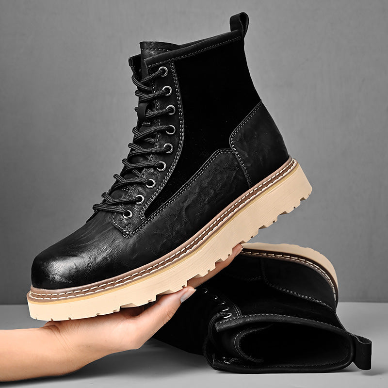 Men's High-top British Style Working Boots
