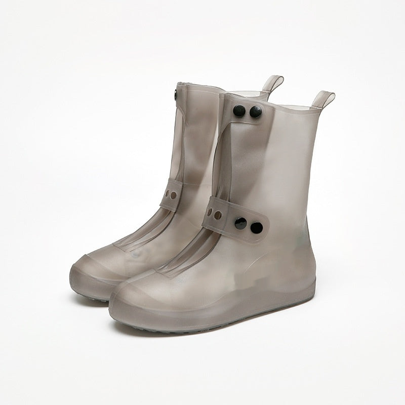 Adult And Children PVC High Top Waterproof Cover Rain Boots Double Breasted