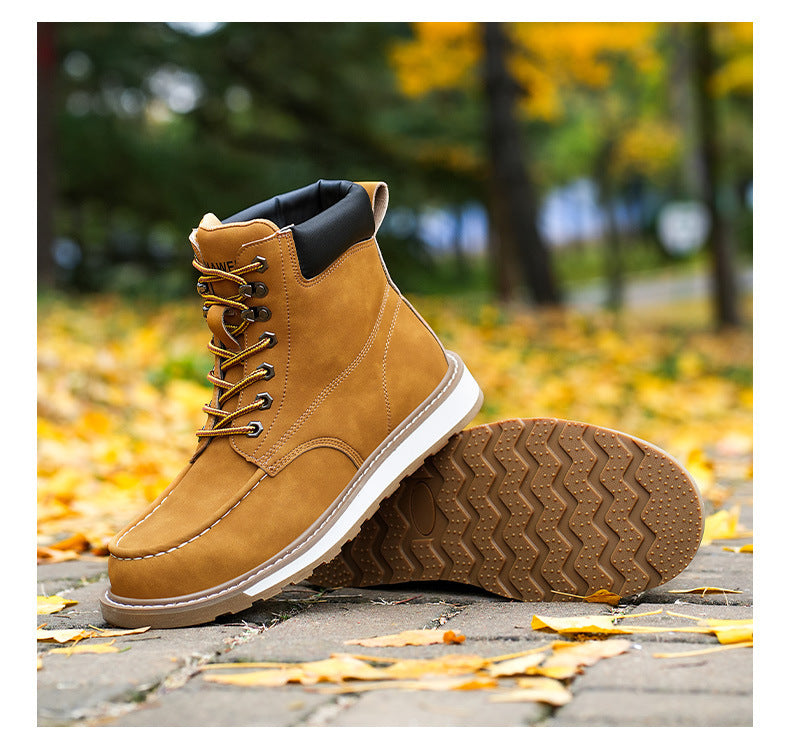 Men's Safety Shoes Deodorant And Breathable Anti-smashing boots
