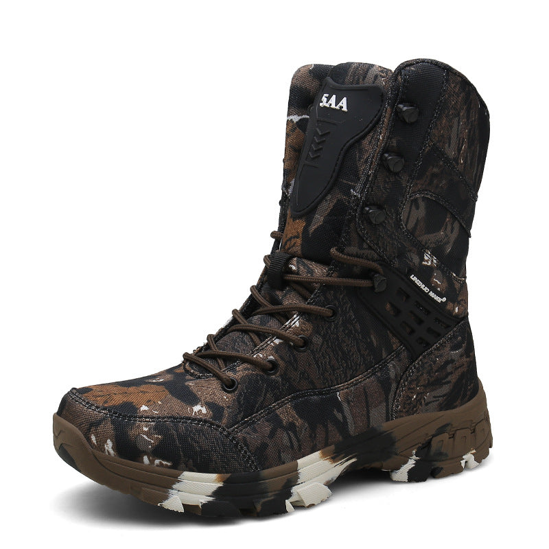 Botas De Trabajo Para Hombre Militares Resistentes Al Desgaste Impermeable Duras