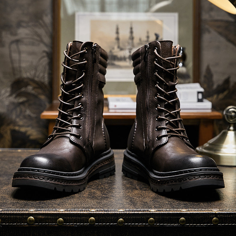 New British Retro Tooling Martin Boots Men's High Top