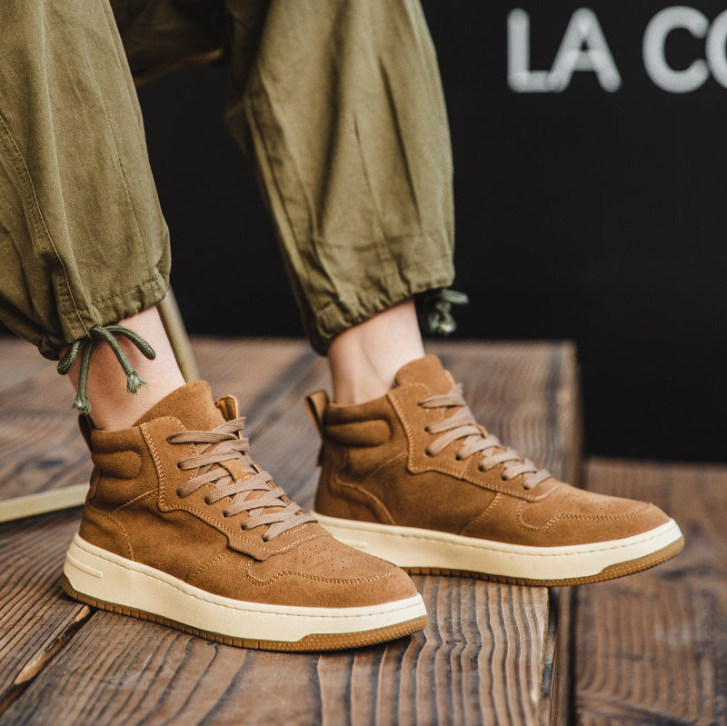 Men's Retro Workwear Mid-Top Martin Boots