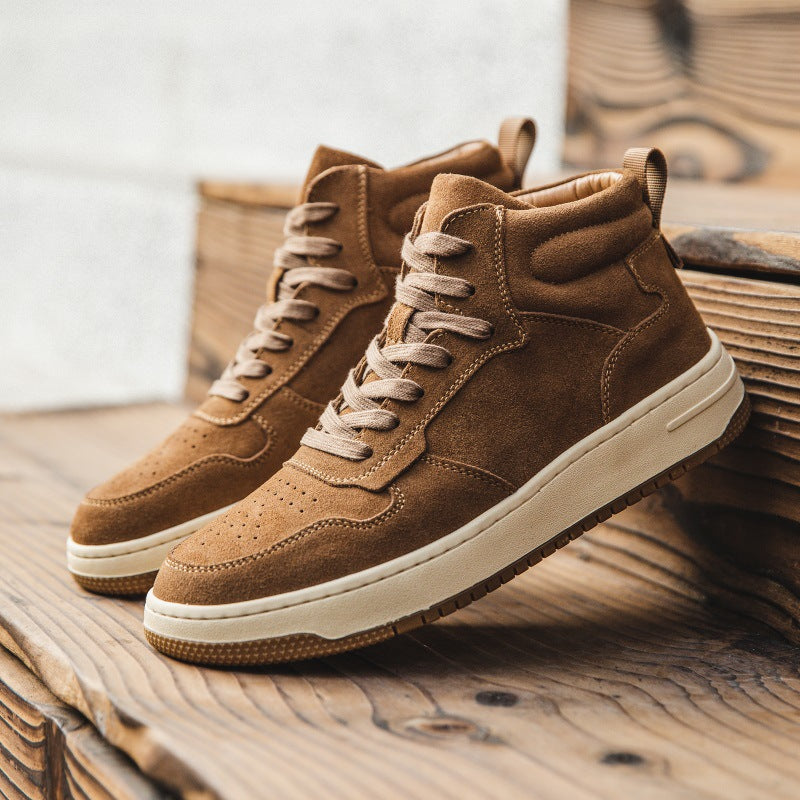 Men's Retro Workwear Mid-Top Martin Boots
