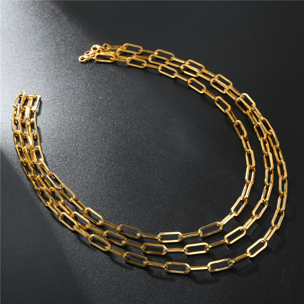 Titanium Steel Men Hip Hop Cold Wind Necklace