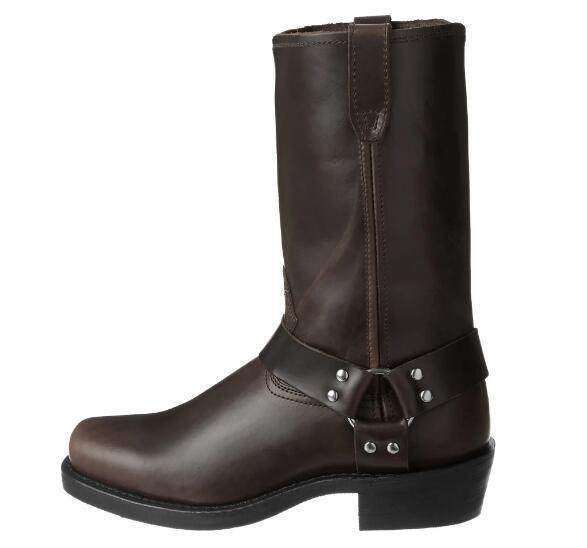 Vintage Men's Cowboy Boots Belt Buckle Ring High Top