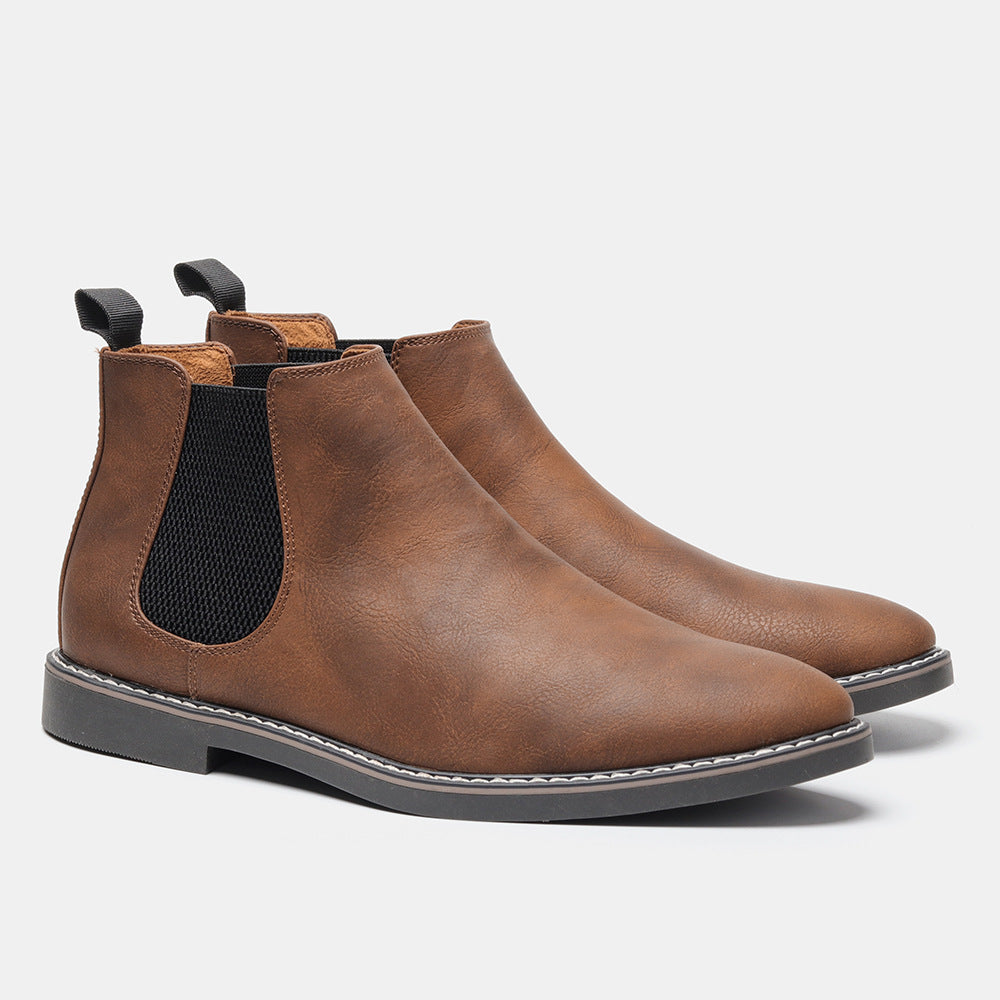 Chelsea Men's Boots Formal High-top  British Casual Single