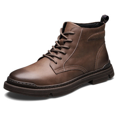 Autumn And Winter Martin New Trend Fashion Breathable Leather Boots