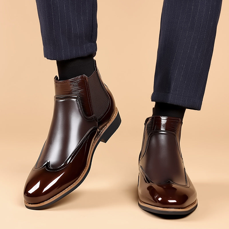 Men's Color Block Chelsea Boots