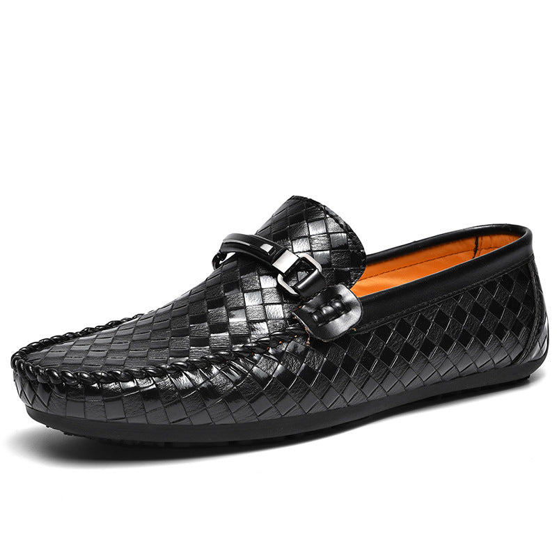Men's Casual Leather Shoes Flat Heel