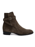 Pointed-toe Authentic Leather British Buckle Martin Boots Men's Fashion