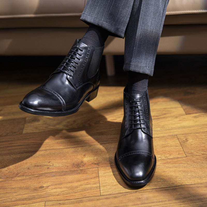 Martin Boots Men's Models Autumn And Winter In Simple Retro Leather