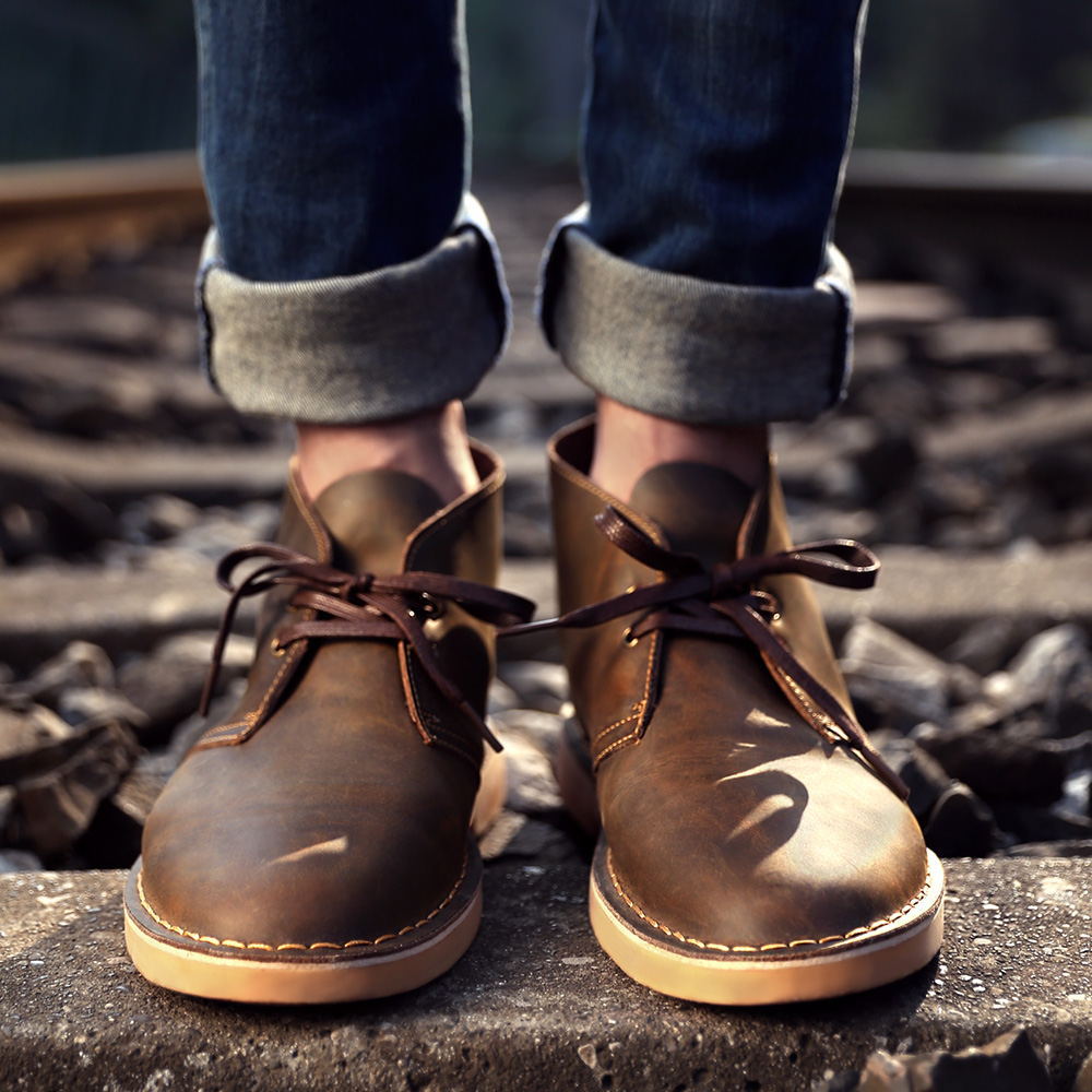 Martin Spring Short  British Style High-top Men's Desert Boots