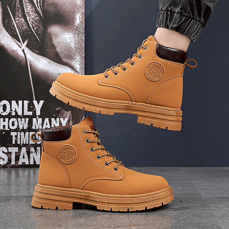 Chunky Mid Heel Ankle Boots