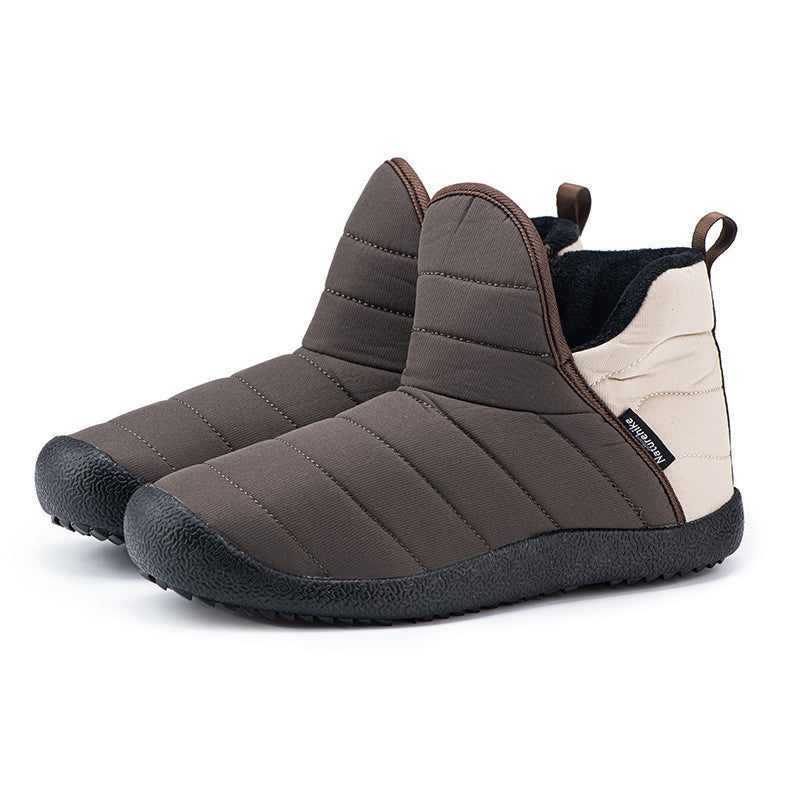 Medium Top Indoor Cotton Shoes Waterproof Boots