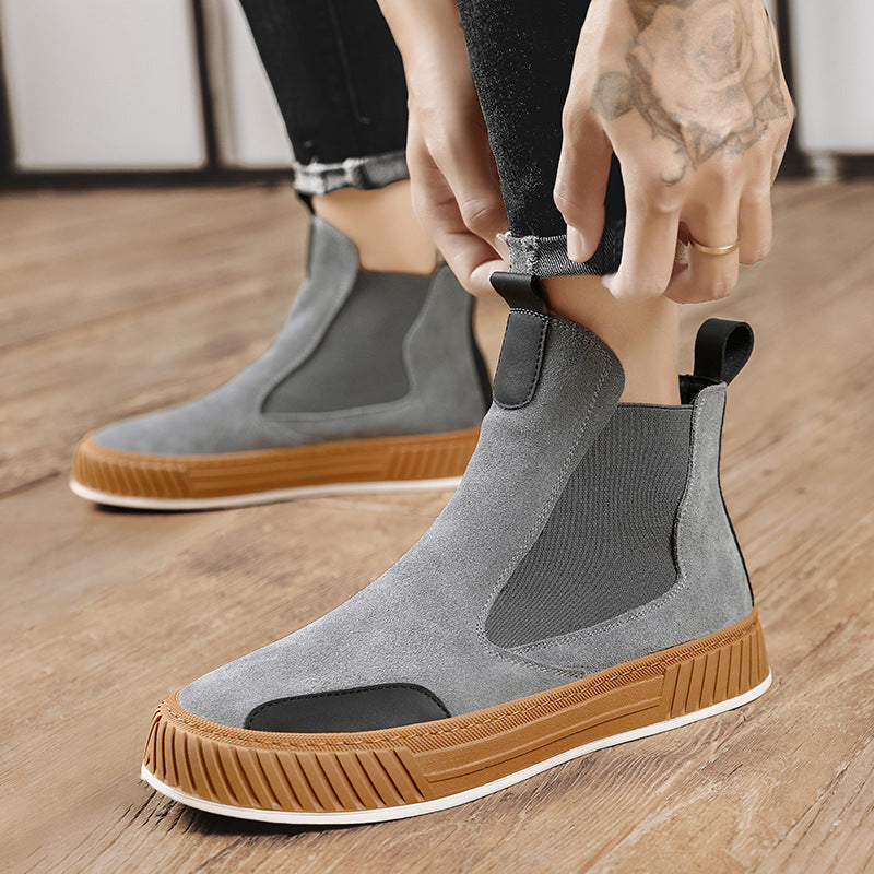 Thick Bottom Work Shoes Youth boots