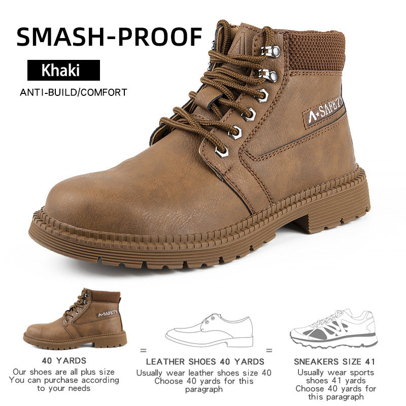 Breathable Safety Shoes Anti Smash And Puncture